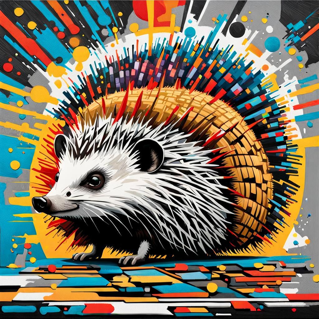 Illuminati Hedgehog: A Psychedelic Retrowave Masterpiece