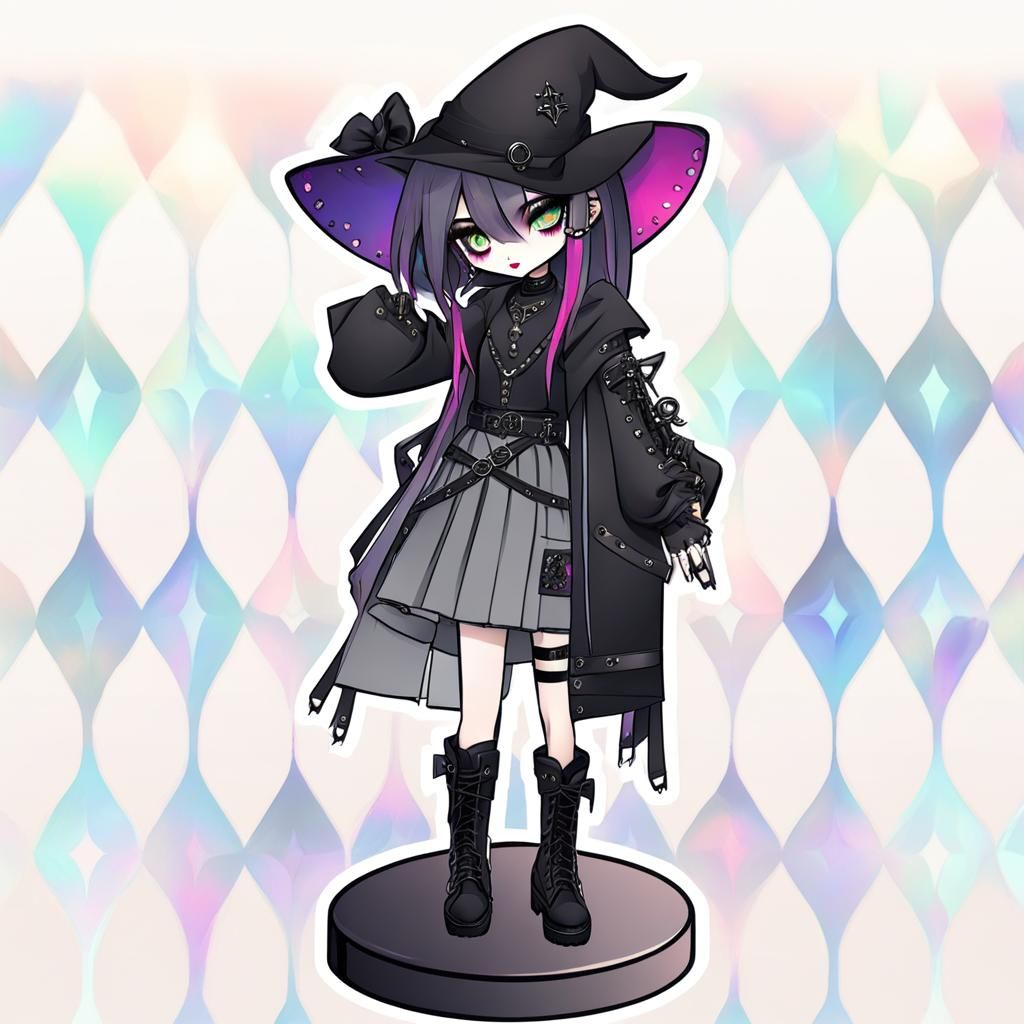 Goth Goddess in Radiant Darkness