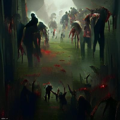 Sinister Zombie Apocalypse Art