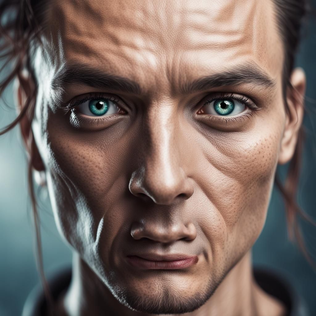 Striking Portrait in Natural Light, Hyper-Realistic Digital ...