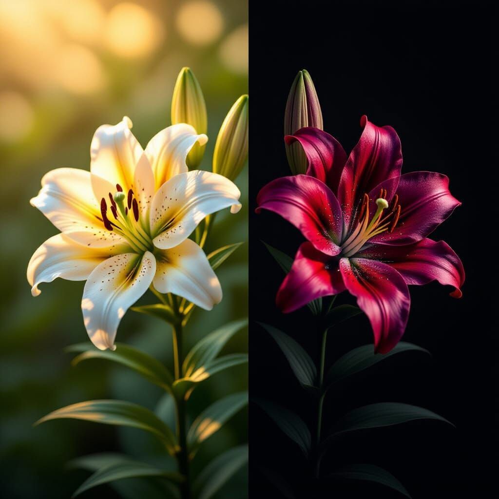 Lily in Light and Shadow: A Cycle of Life