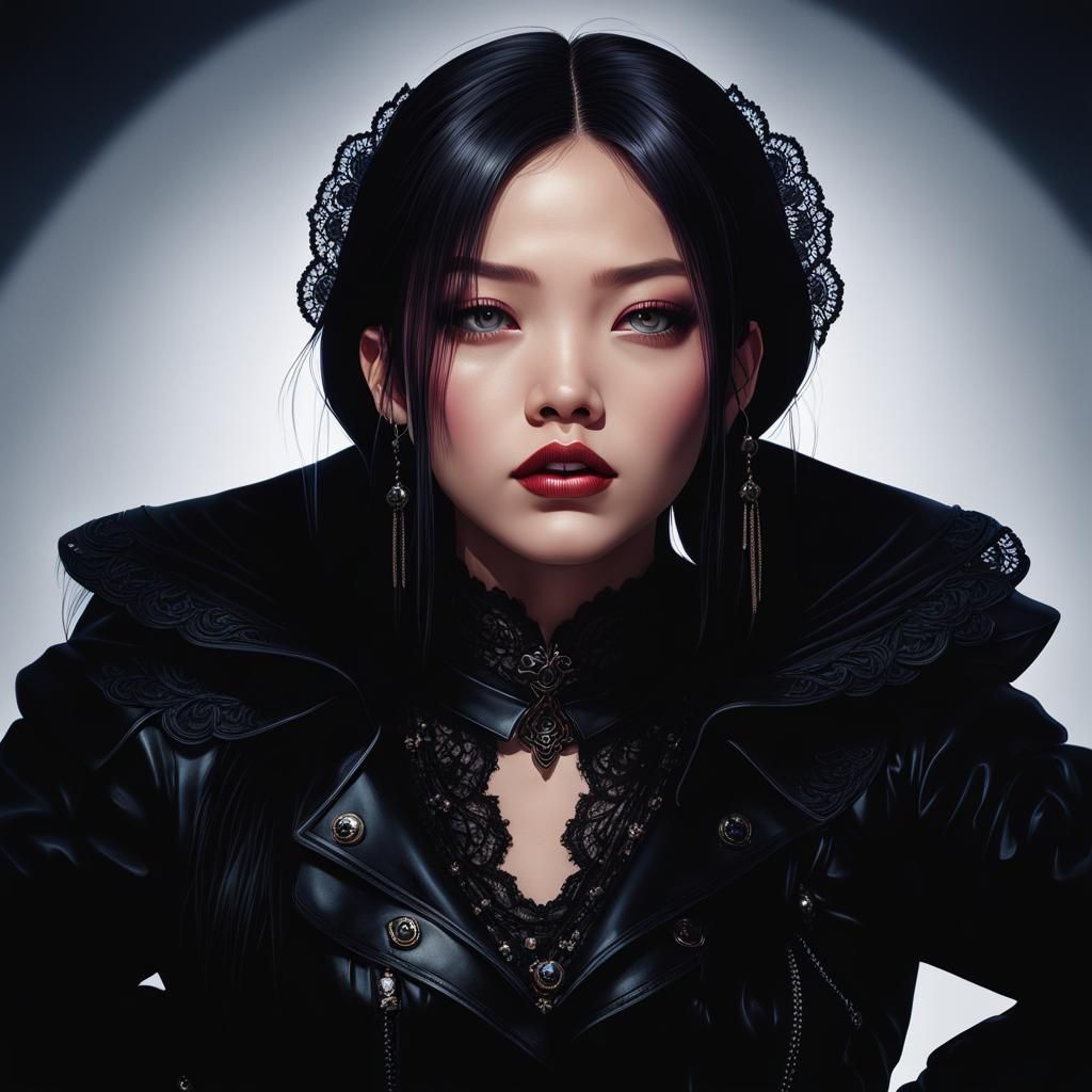 Gothic Art Nouveau Portrait in 8K Resolution