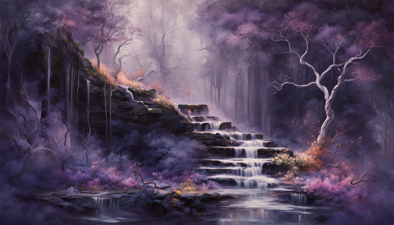 Dreamlike Figure Drifting Through Liquid Reality