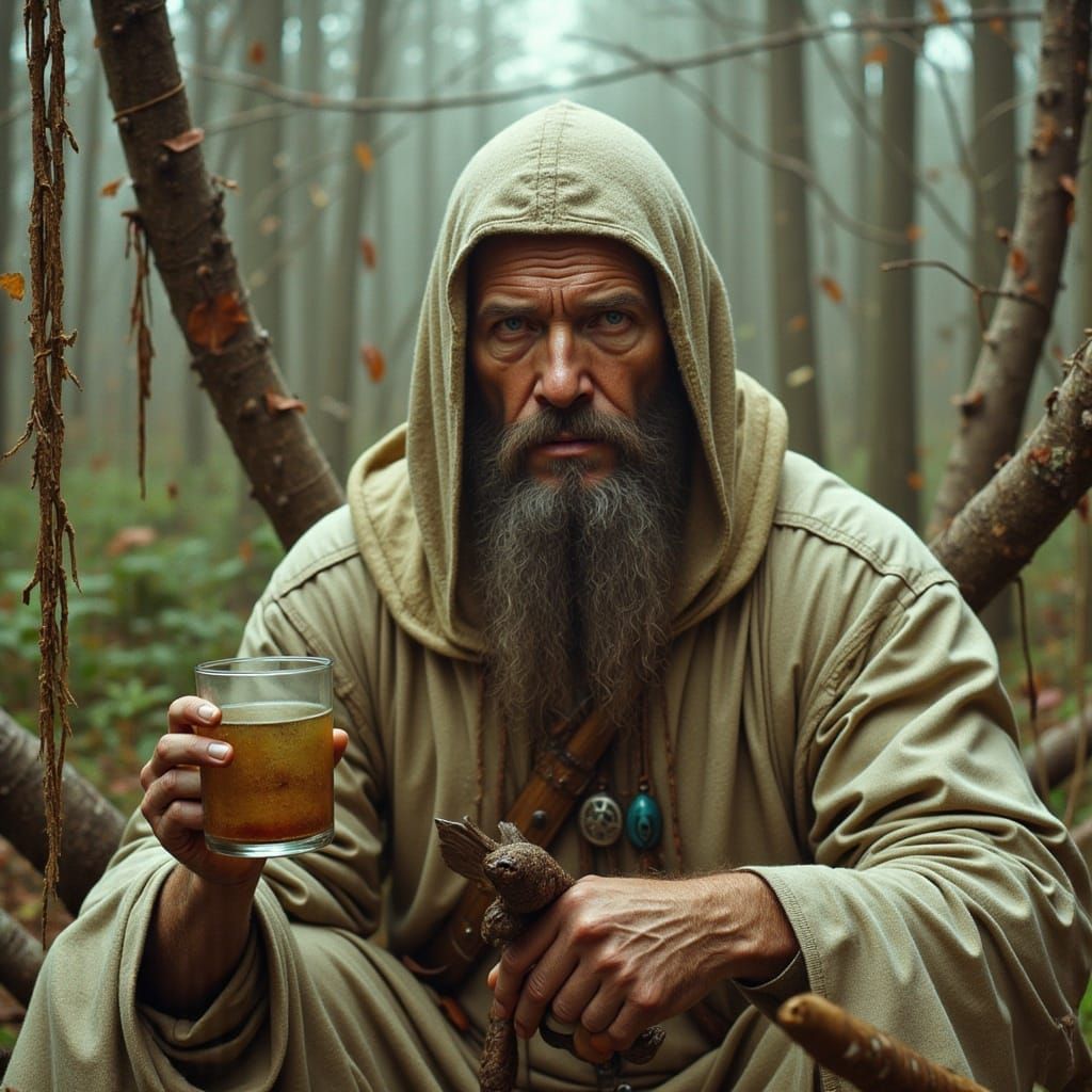 Surreal Landscape with Fiery Descent in a Psychedelic Aesthe...