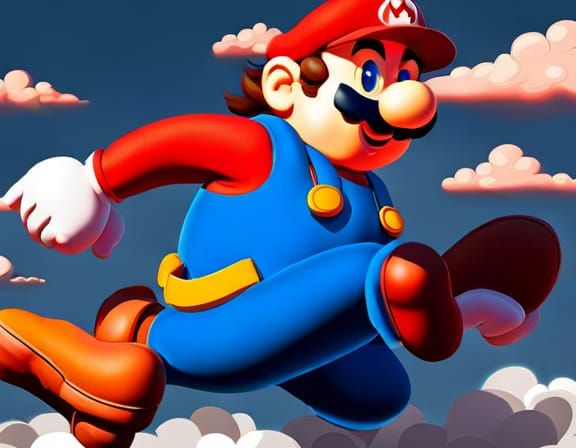 Hyperrealistic 3D Mario Masterpiece