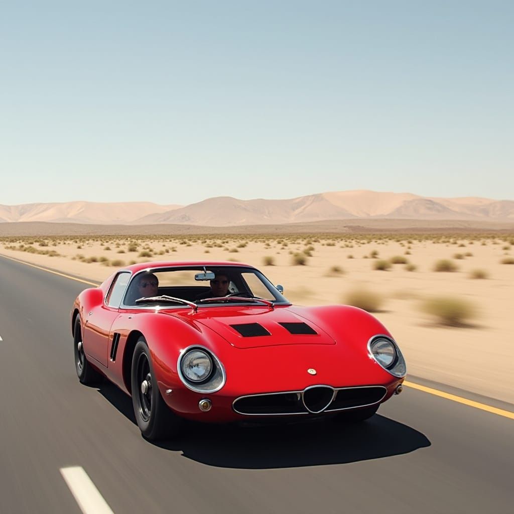 Crimson Red 1965 Iso Grifo A3/C in Desert