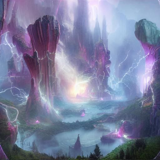 Influencer's Harsh Reality: Fantasy Concept Art