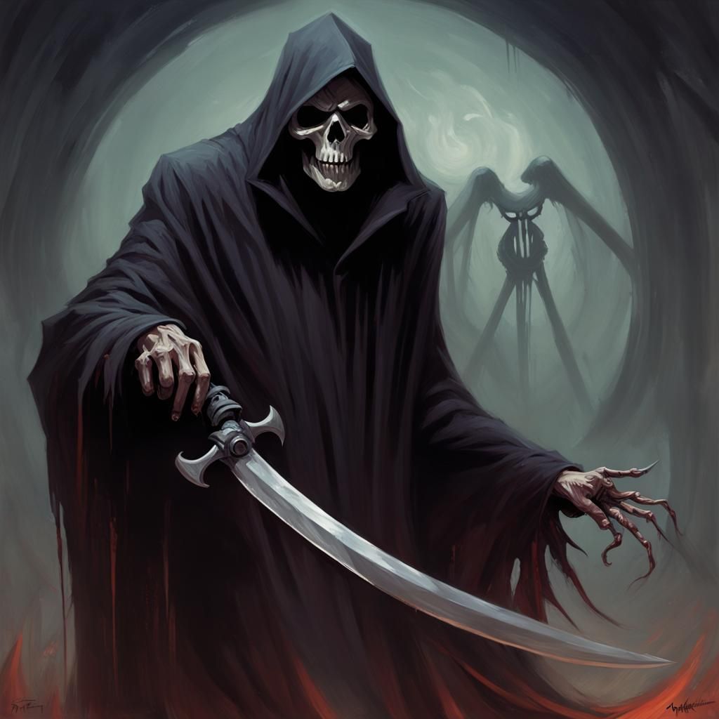 Sinister Grim Reaper Art