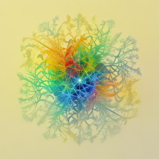 Psychedelic Fractal Oil Painting in 8k Resolution