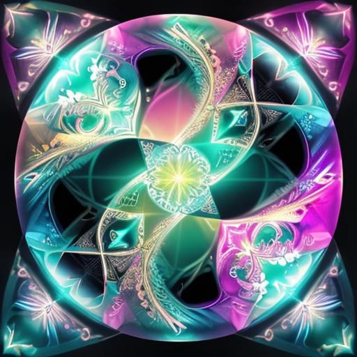 Jesus Christ with Gemstones in Optical Illusion Art