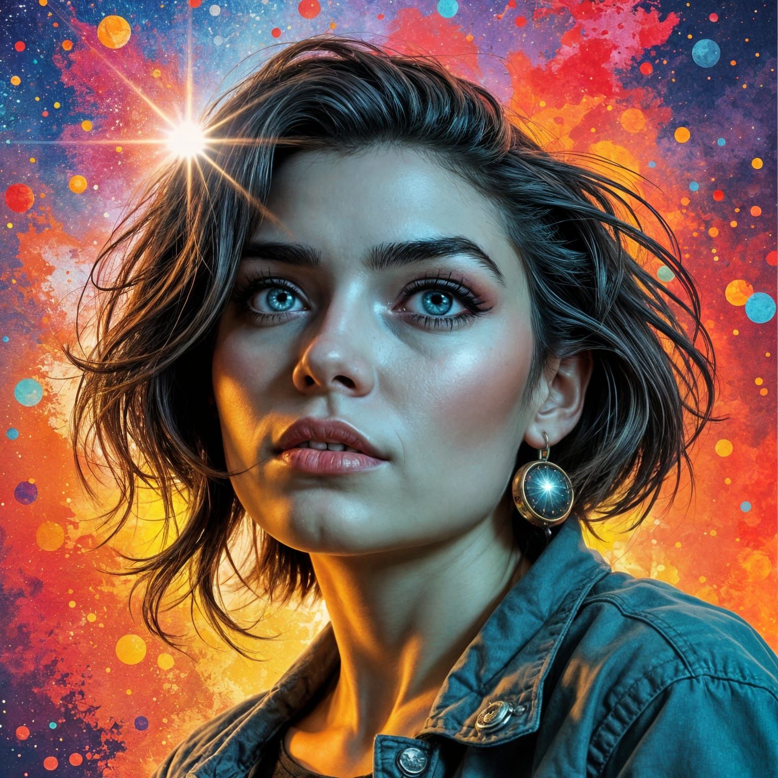 Stellar Enchantment in Vibrant Cosmic Hues