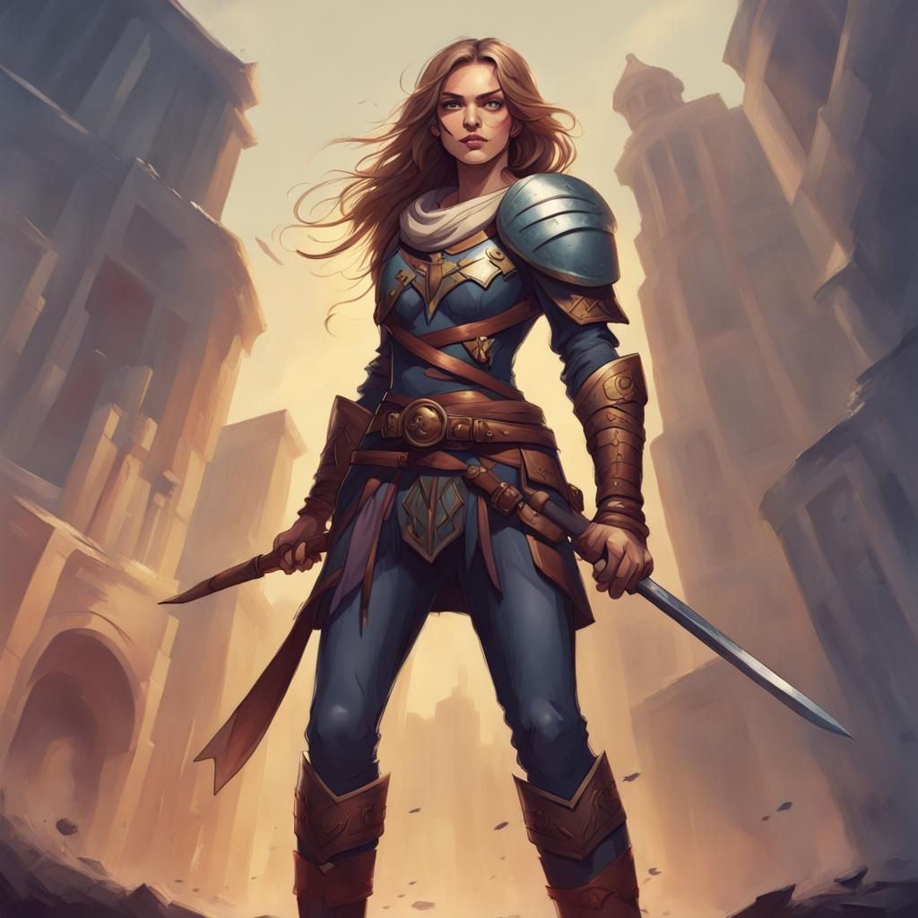 Heroic Young Woman Warrior: The Chosen One