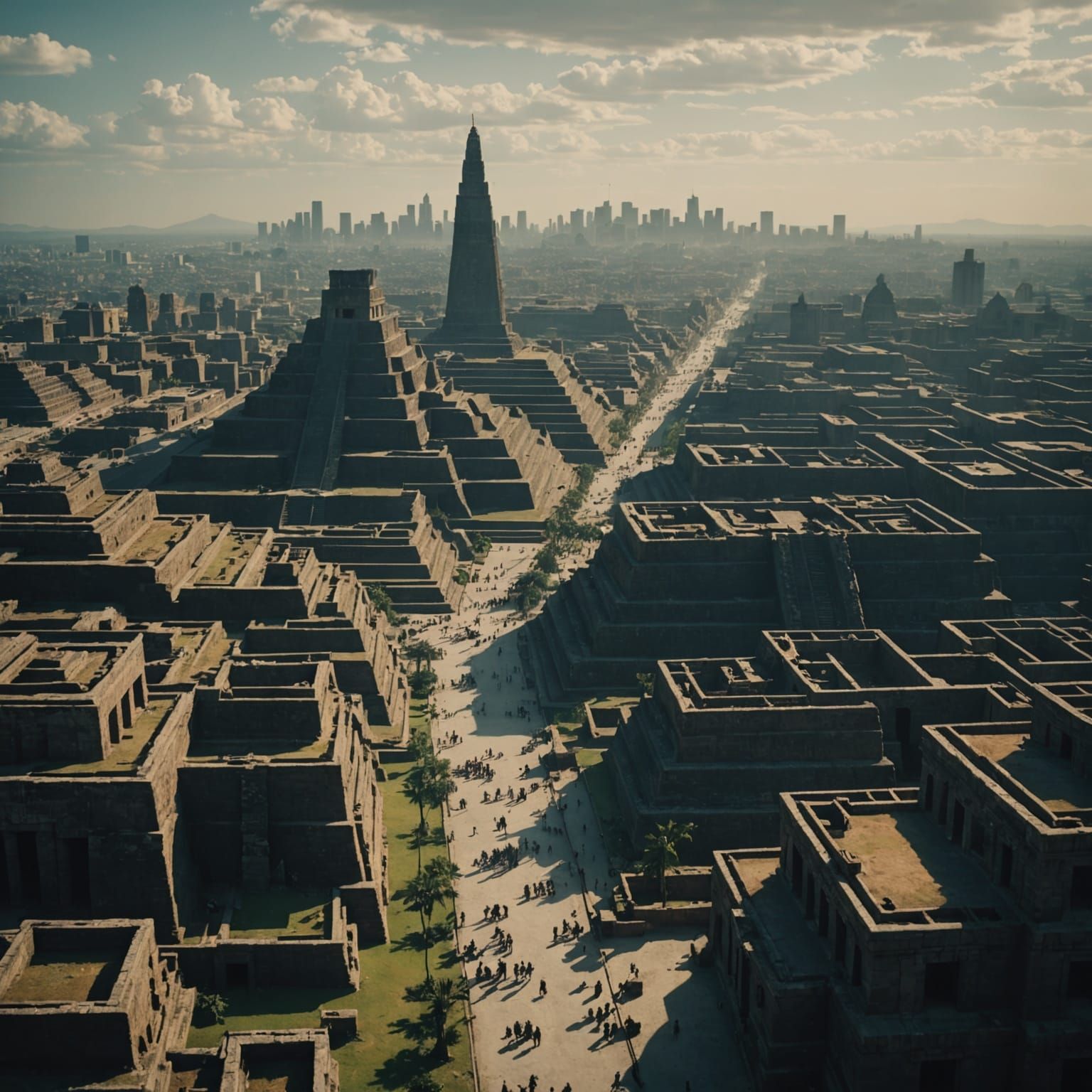 Aztec World: A Modern City Reimagined