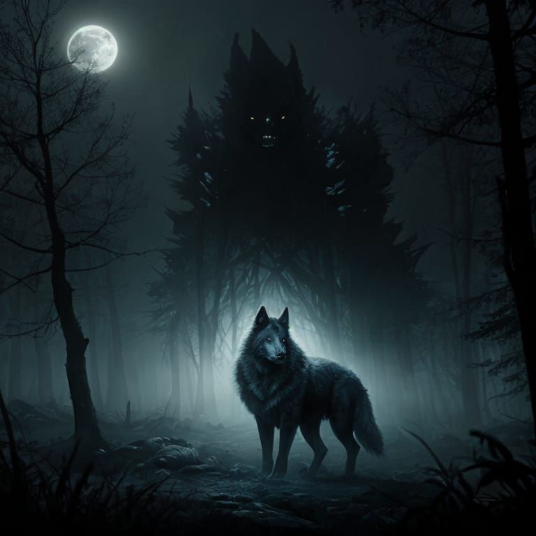 Sinister Wolf-Man by Rutkowski Style