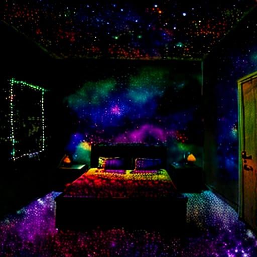 Night Sky Bedroom Hideaway in Art Deco Style