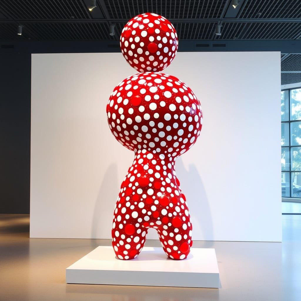 Intricate Polka Dotted Sculpture