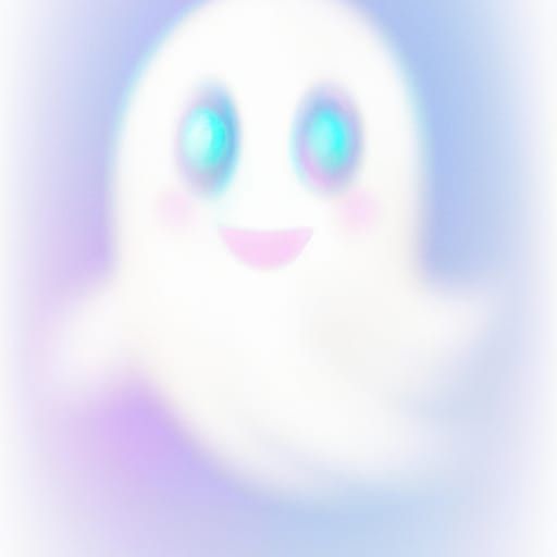 Friendly Ghost Casper in Cartoon Fantasy Style
