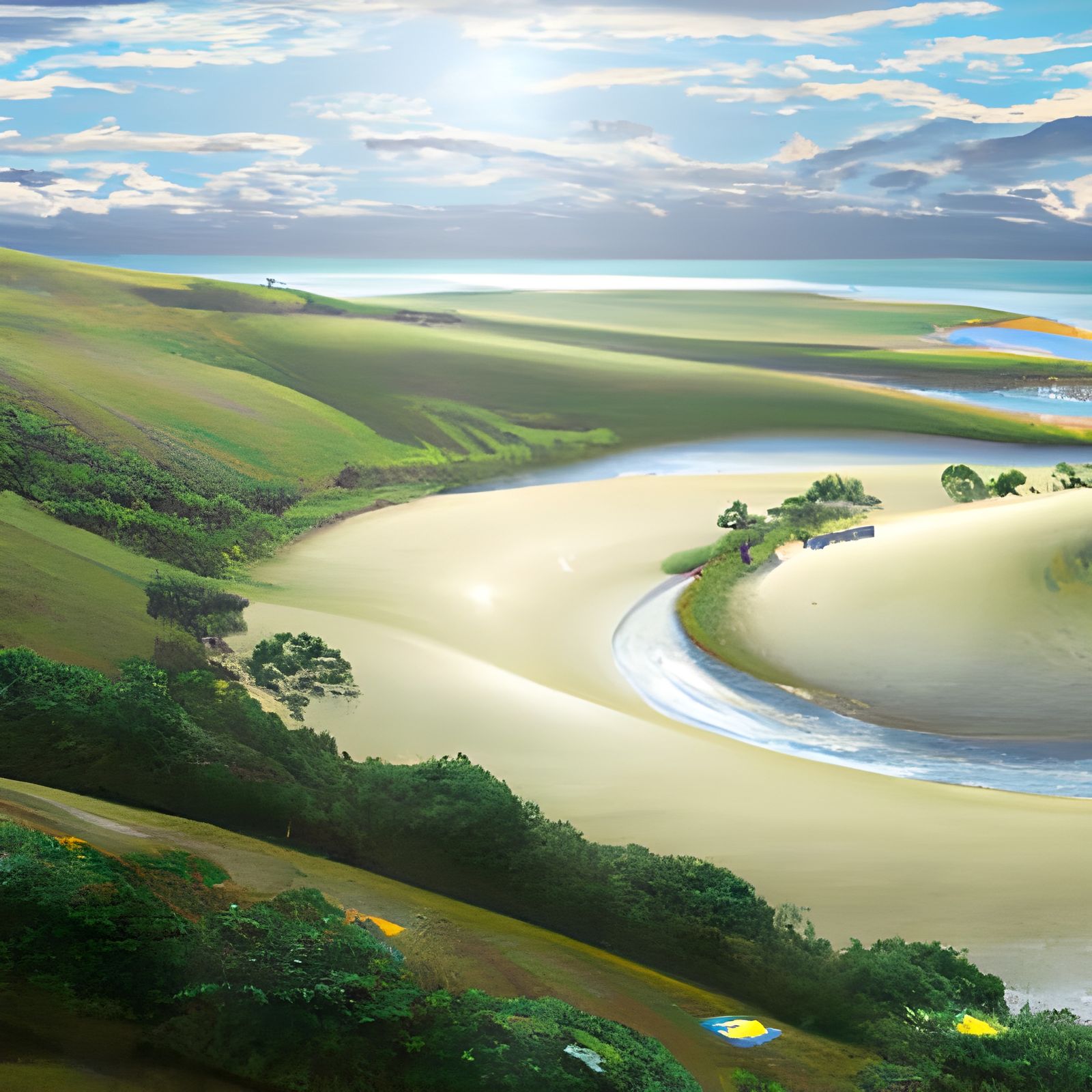 Panoramic Lord of the Rings Afterlife: White Shores