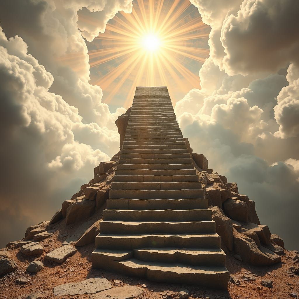 Stairs Ascending from Earth to Heaven