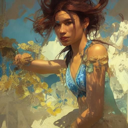 Detailed Portrait with Dynamic Lighting