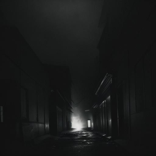 Film Noir: Cigarette in Dark Alley