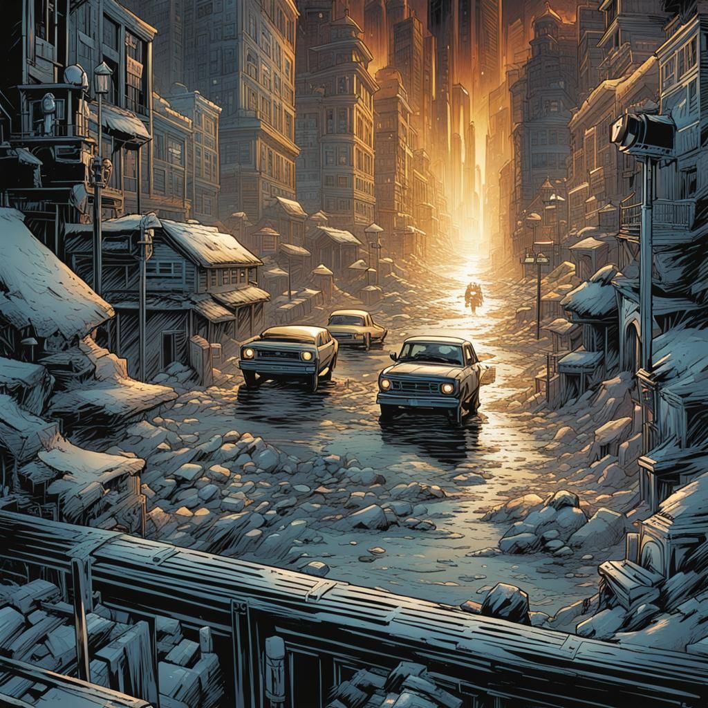 Barrier in Comic Book Art Style