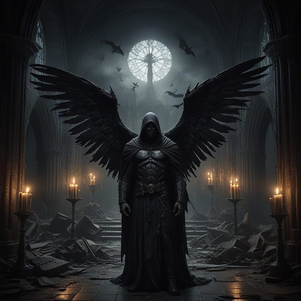 Archangel in Eerie, Abandoned Church