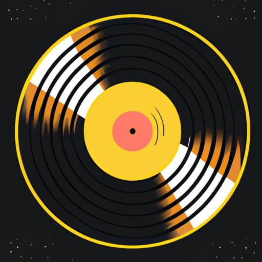 Retro Vinyl Record Album Cover Art