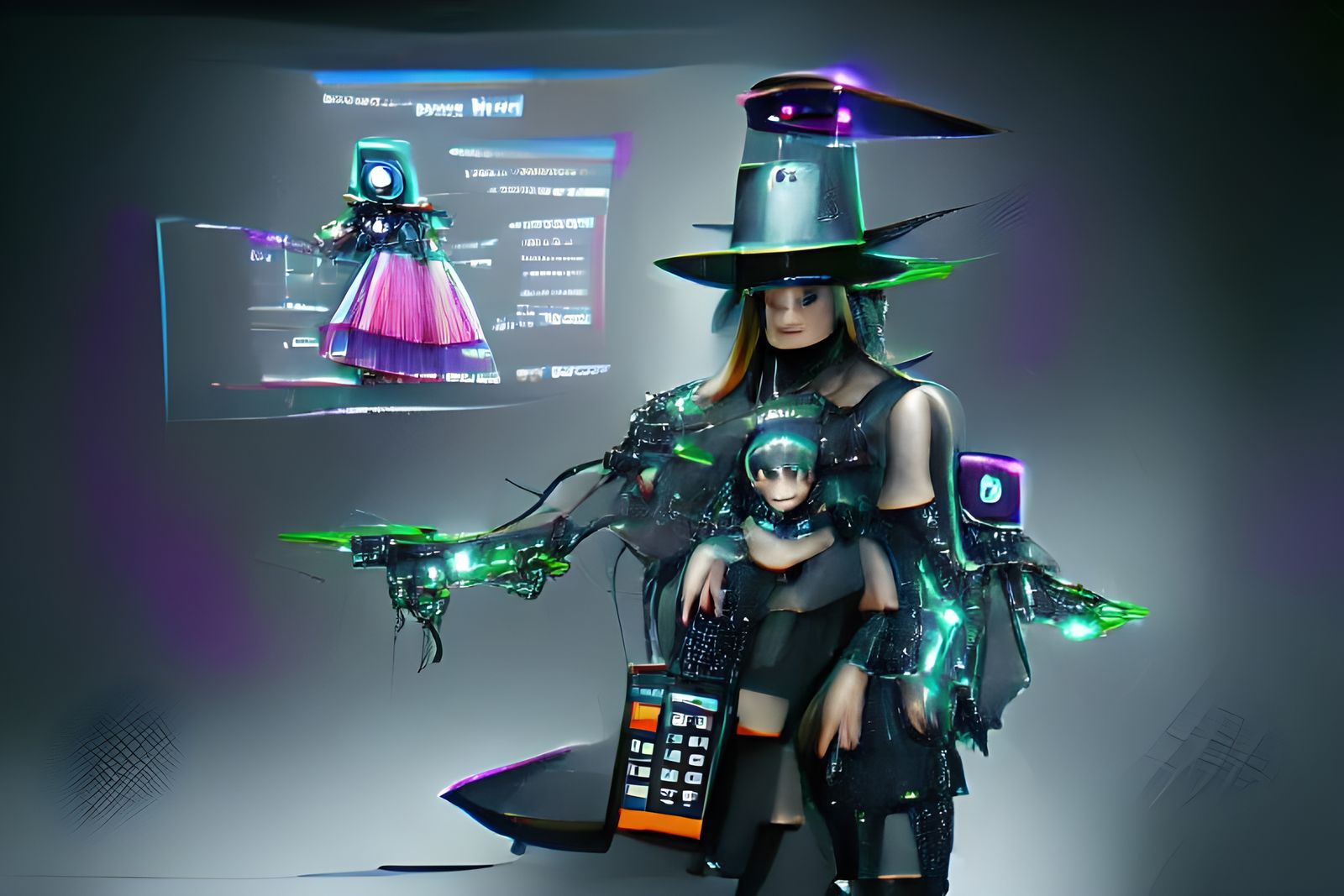 Cyber witch familar