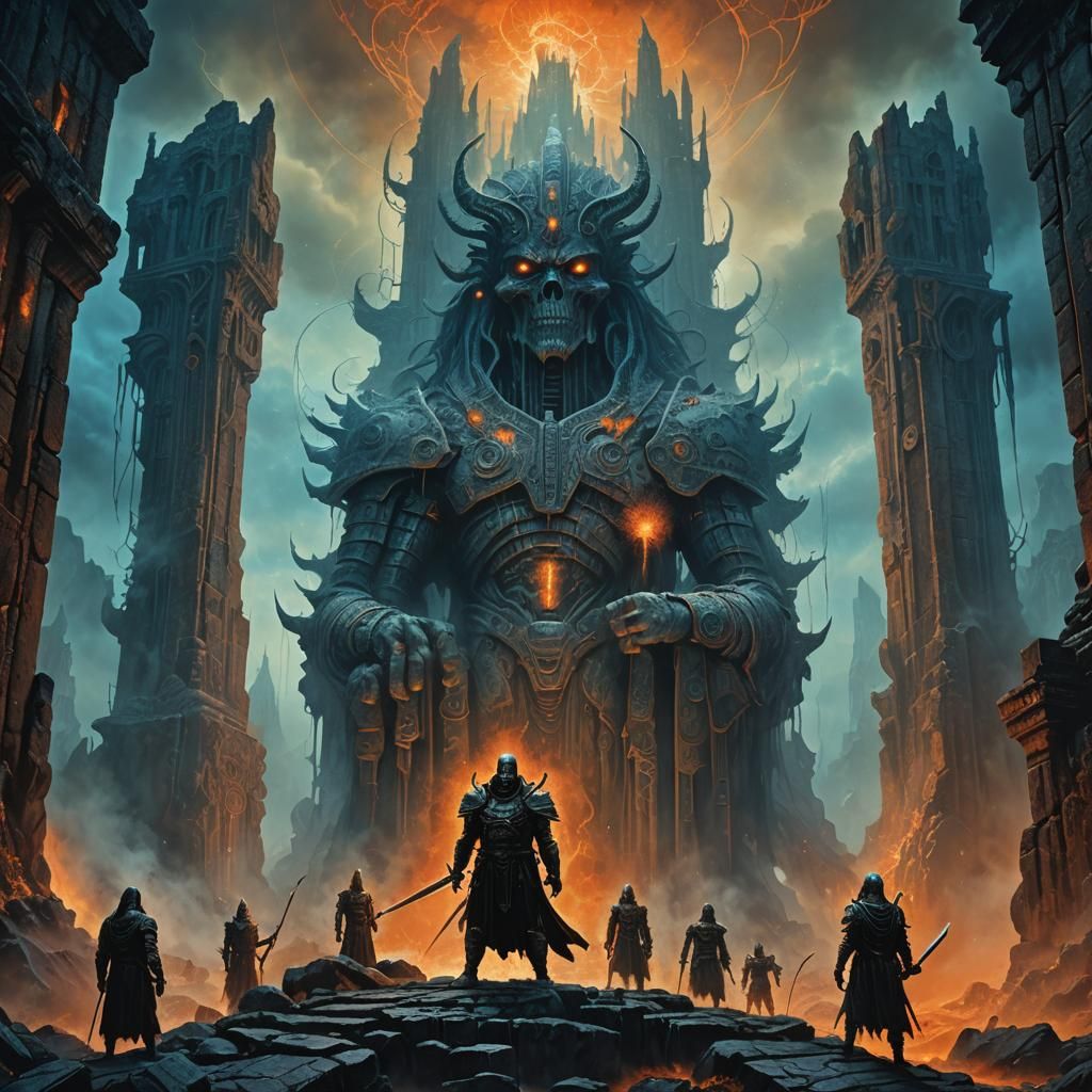 Warlord Family Confronts Cosmic Evil: Fantasy Concept Art