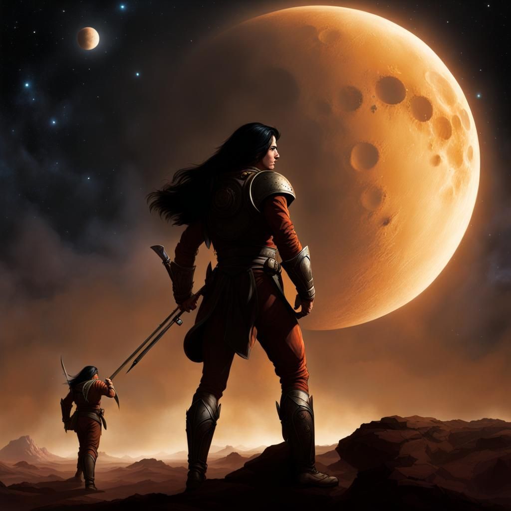 The Hurtling Moons of Barsoom: A Martian Sky