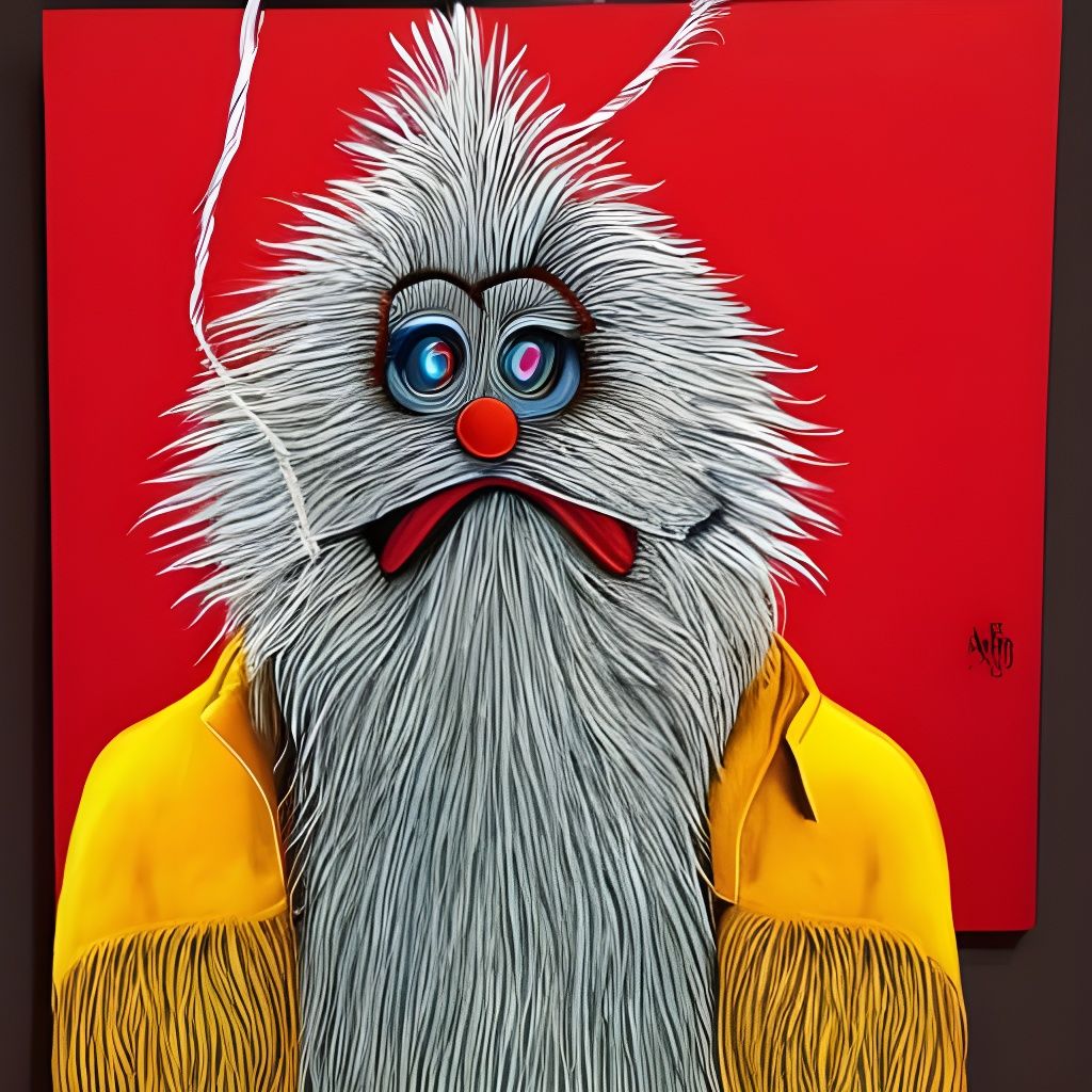 Spaghetti Yeti in Detailed Pop Art Style