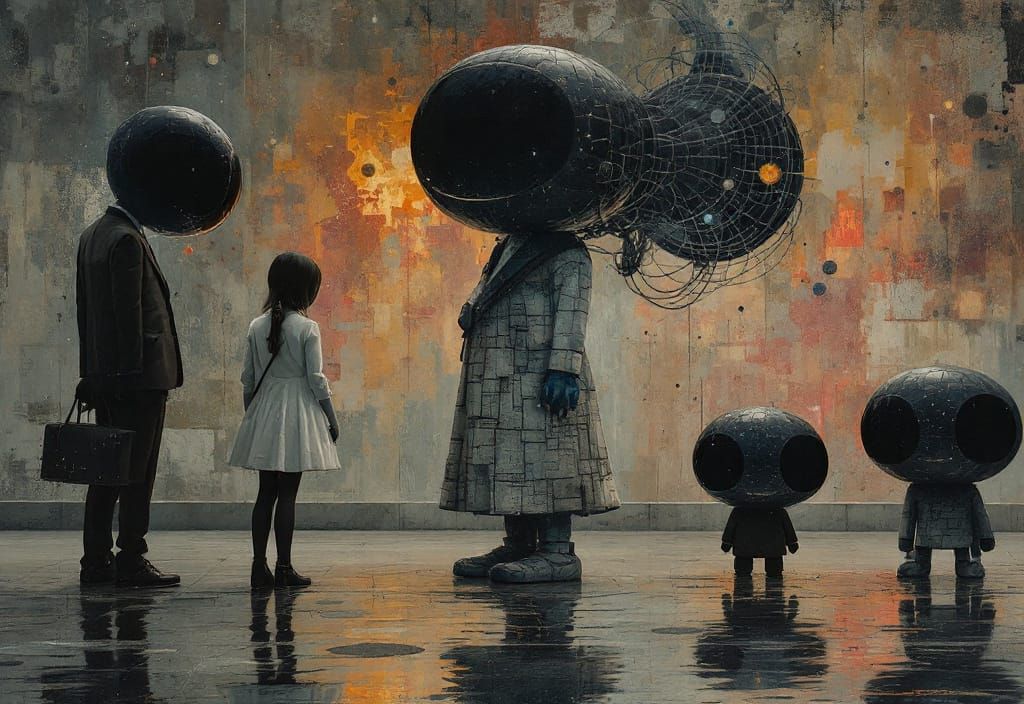 Surreal Conversation with Recursive Atmospheric Refraction