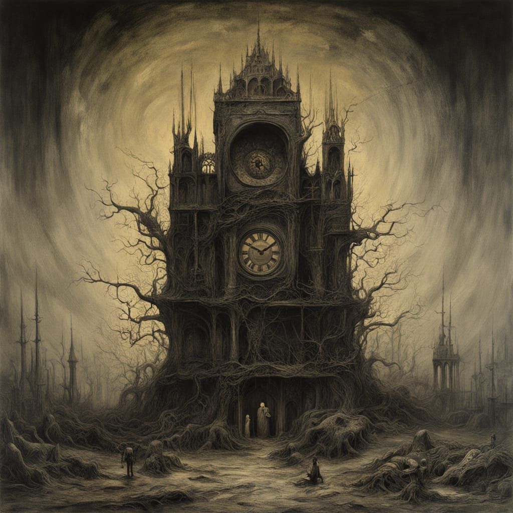 Gothic Clockwork Horror with Twisted Brass and Bone