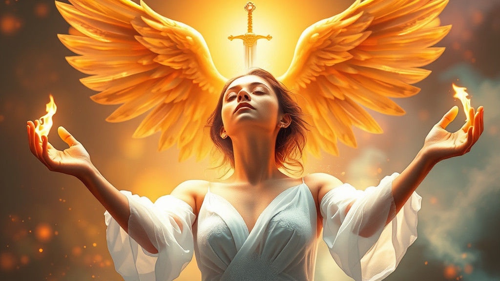 Ascension: Spirit Woman in Hyperrealistic Splash Art
