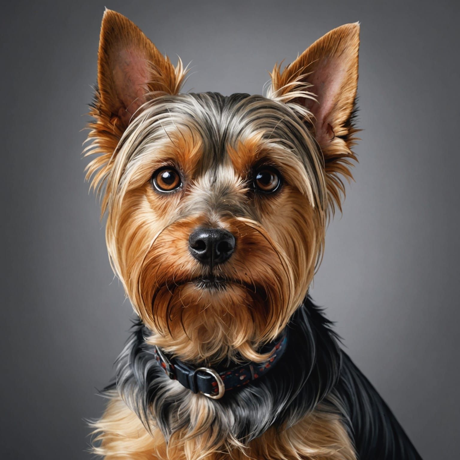 Photorealistic Portrait of a Silky Terrier