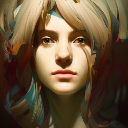 Mental Health Portrait in Art Nouveau Style