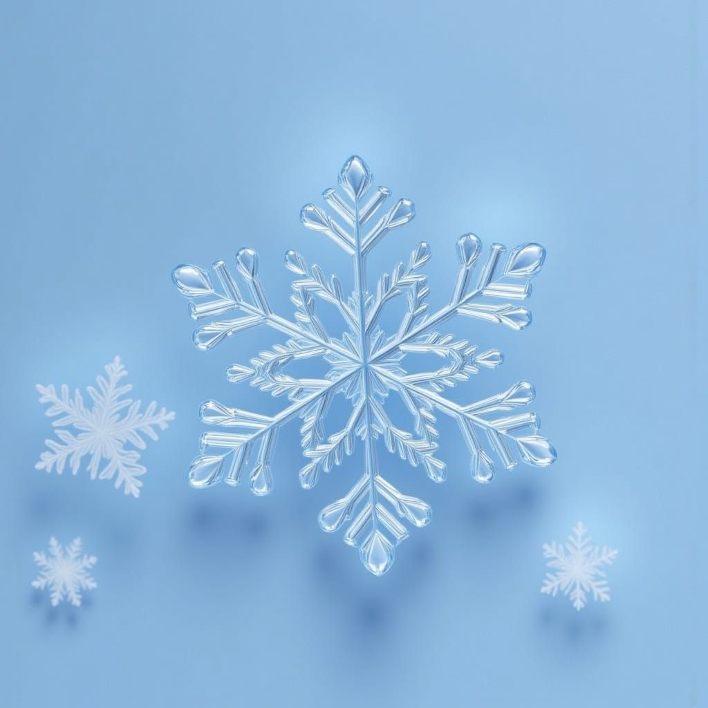 Ethereal Snowflake in Christmas Flux