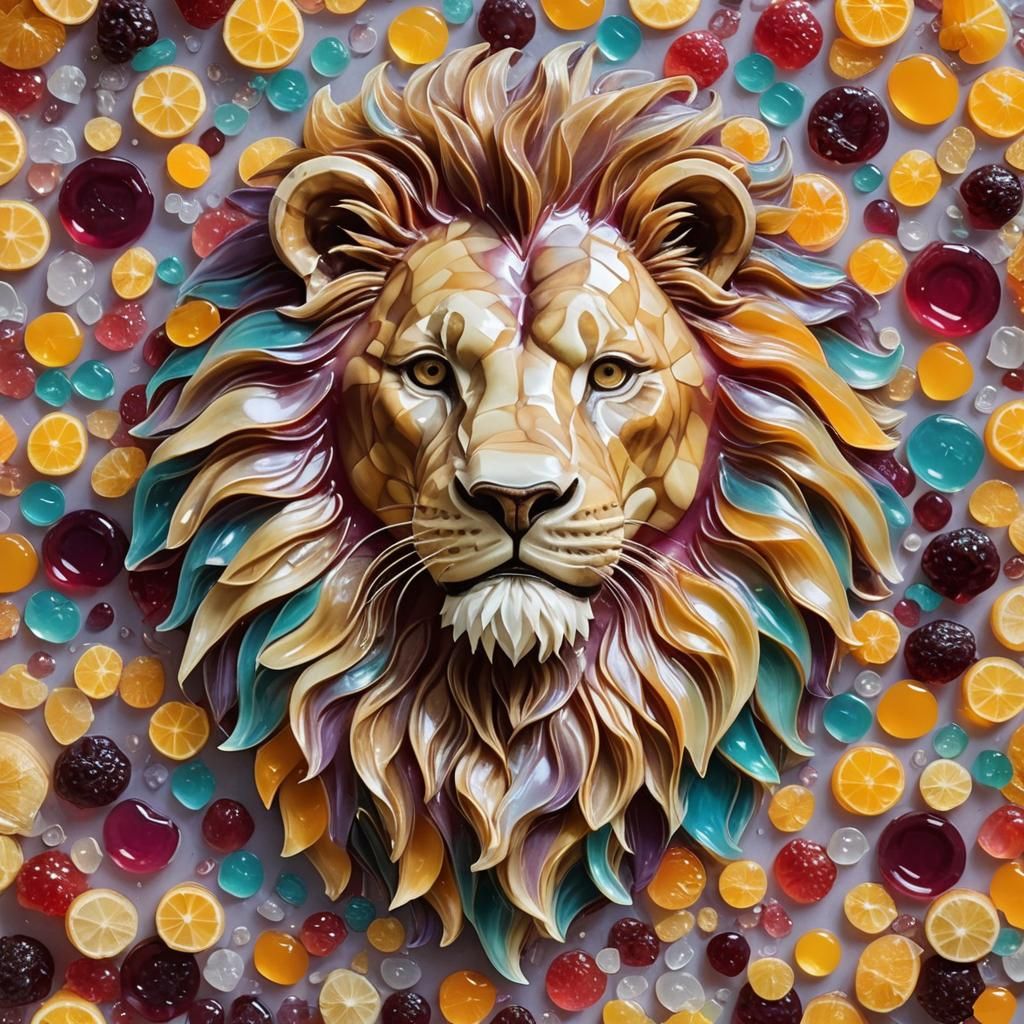 Jelly Lion Sculpture