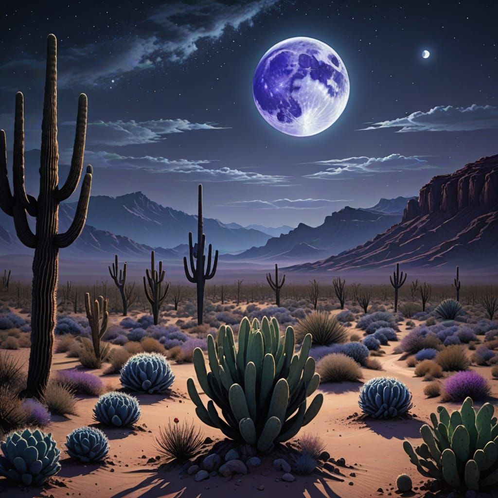 Surreal Desert Landscape in Soft Focus