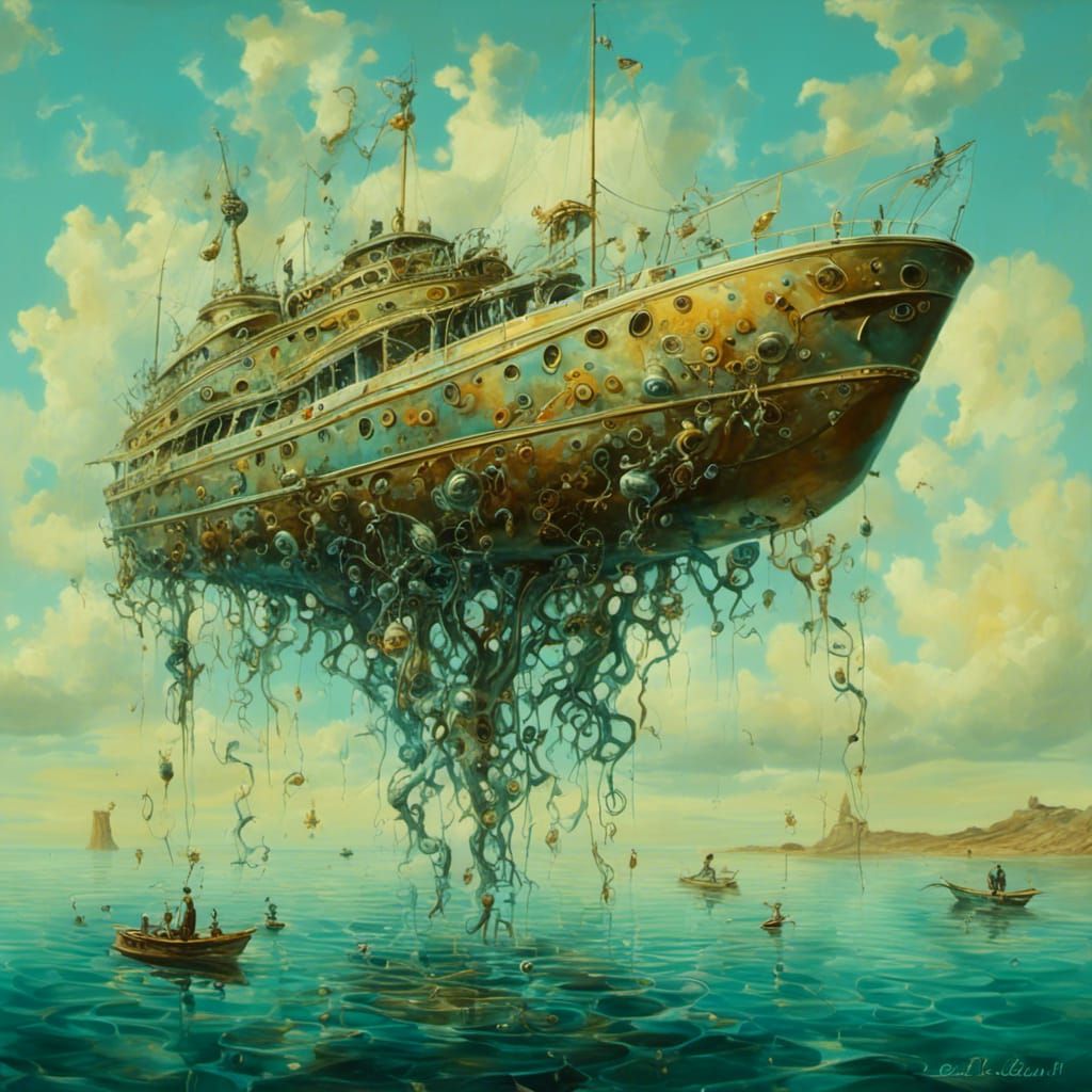 boat <lora:MJ6 Surrealism:1.0>