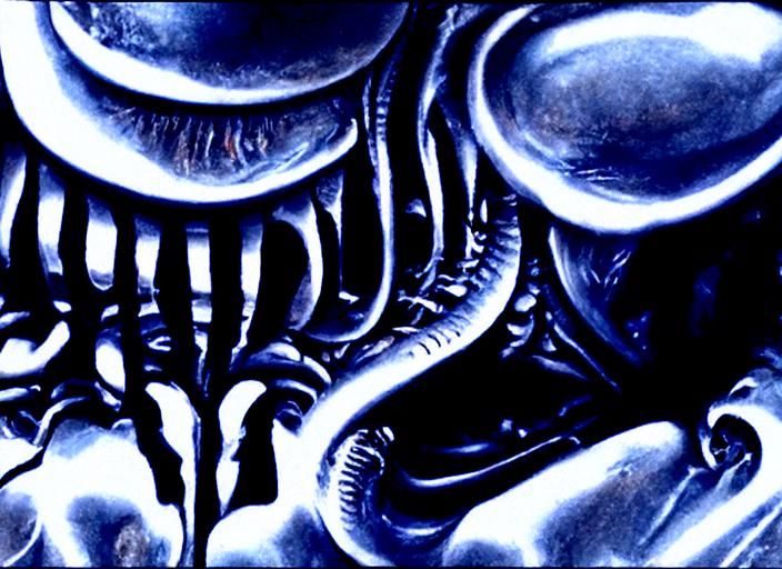Post-Apocalyptic Wonderland in Giger Style