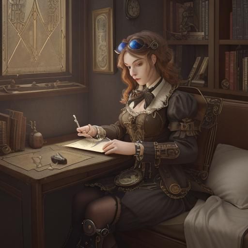 Steampunk Engine Inspired by Angels of the Deep