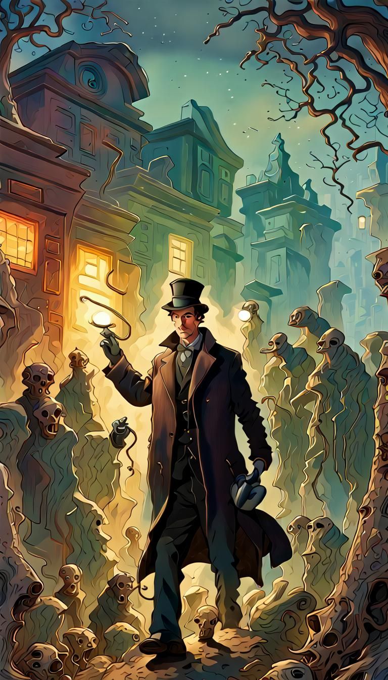 Sherlock Holmes Battles Ghoulish Humanoids in Victorian Horr...