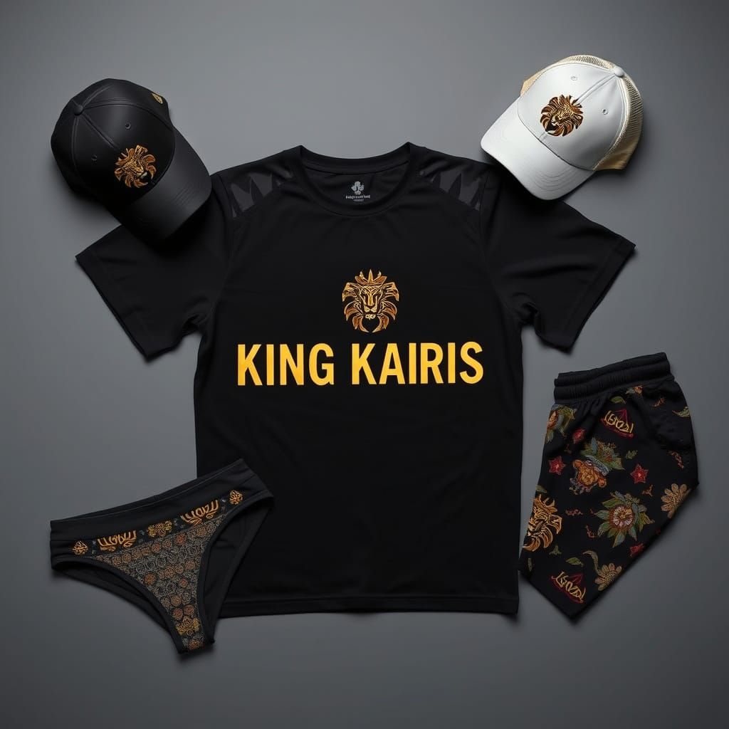 KING KARIS Sportswear: Flat Lay Presentation