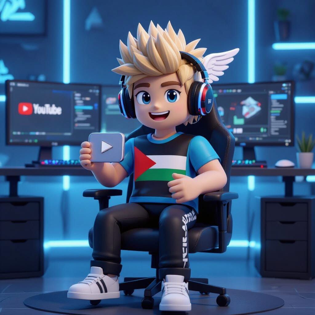 Roblox Avatar Gamer with YouTube Award