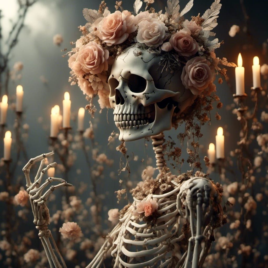 Floral Skeleton Beauty: Daydream Lora