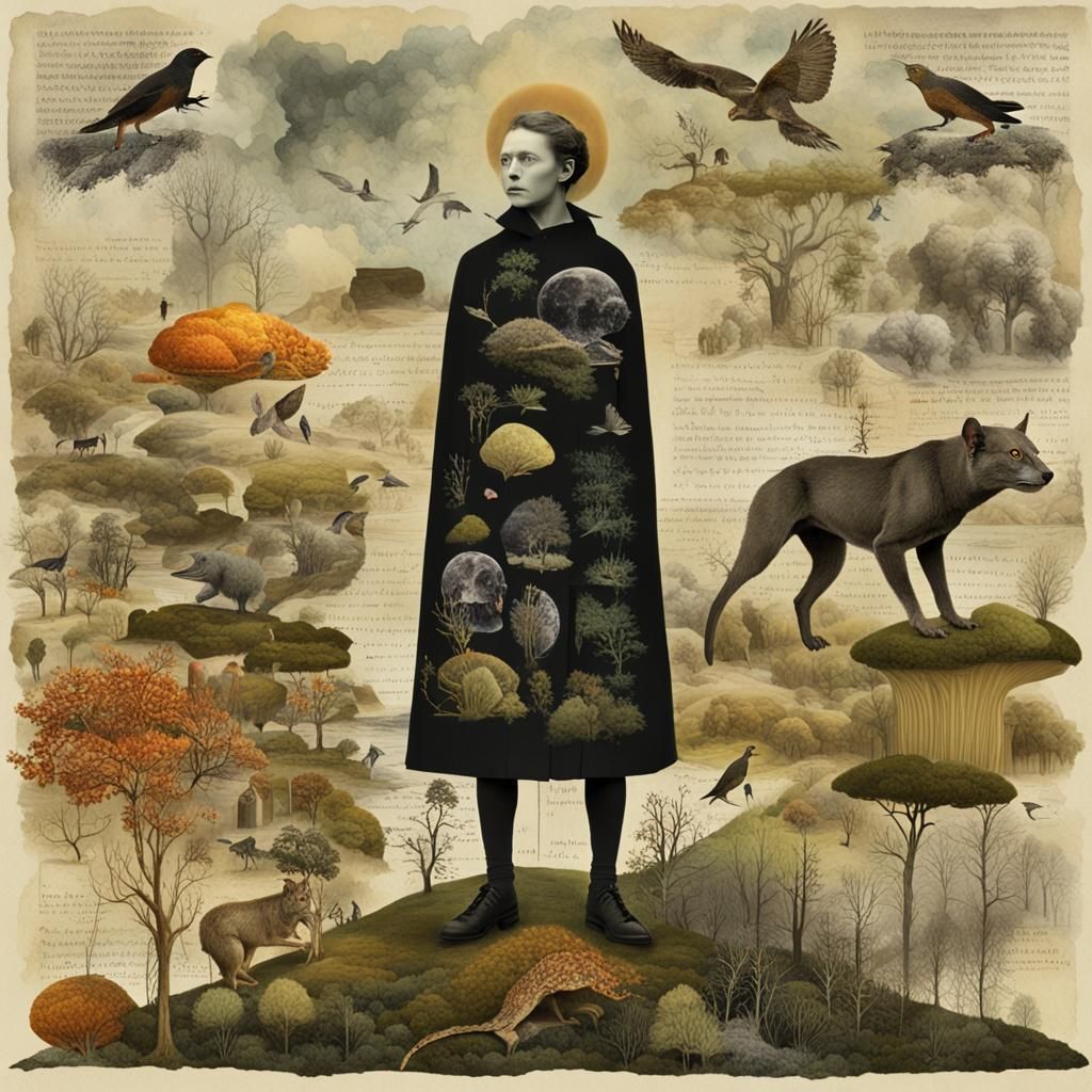 Mystical Creatures Soaring Through Galactic Starry Night