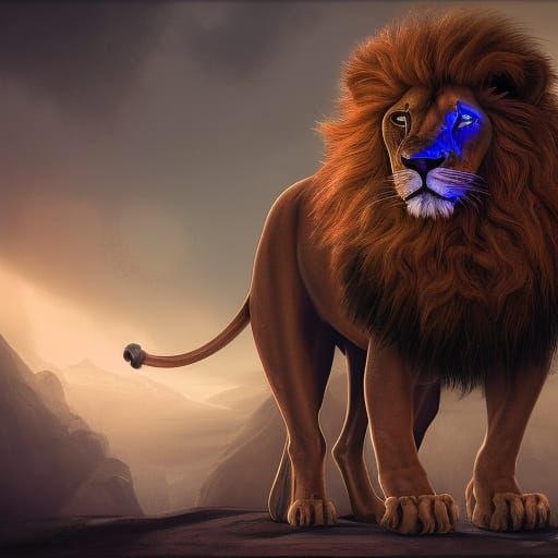Lion of Judah: Detailed Fantasy Concept Art