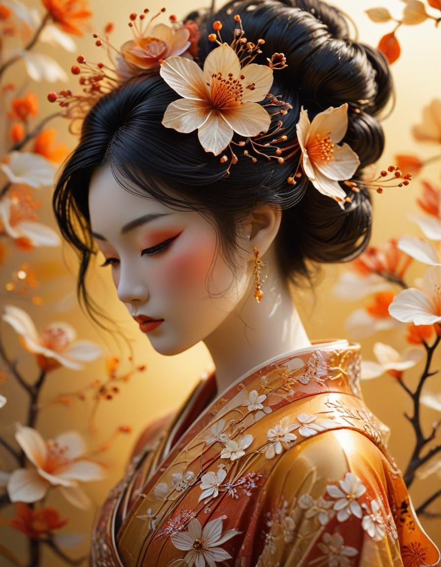 GEISHA IN YELLOW